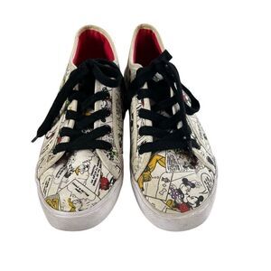 Sneakers Shoes Canvas Mickey Mouse Size 7